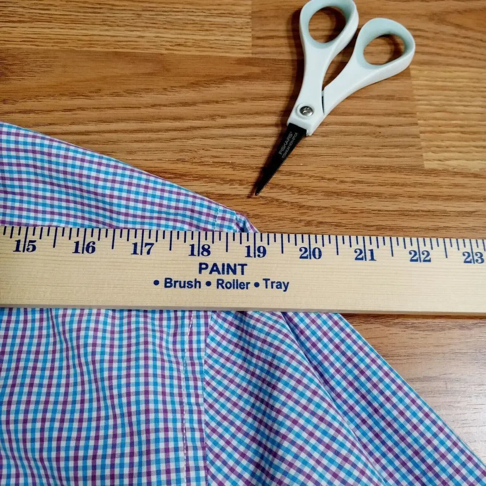 Banana‎ Republic Mens Shirt Sz L Long Sleeve Slim Fit Gingham Cotton Button Down